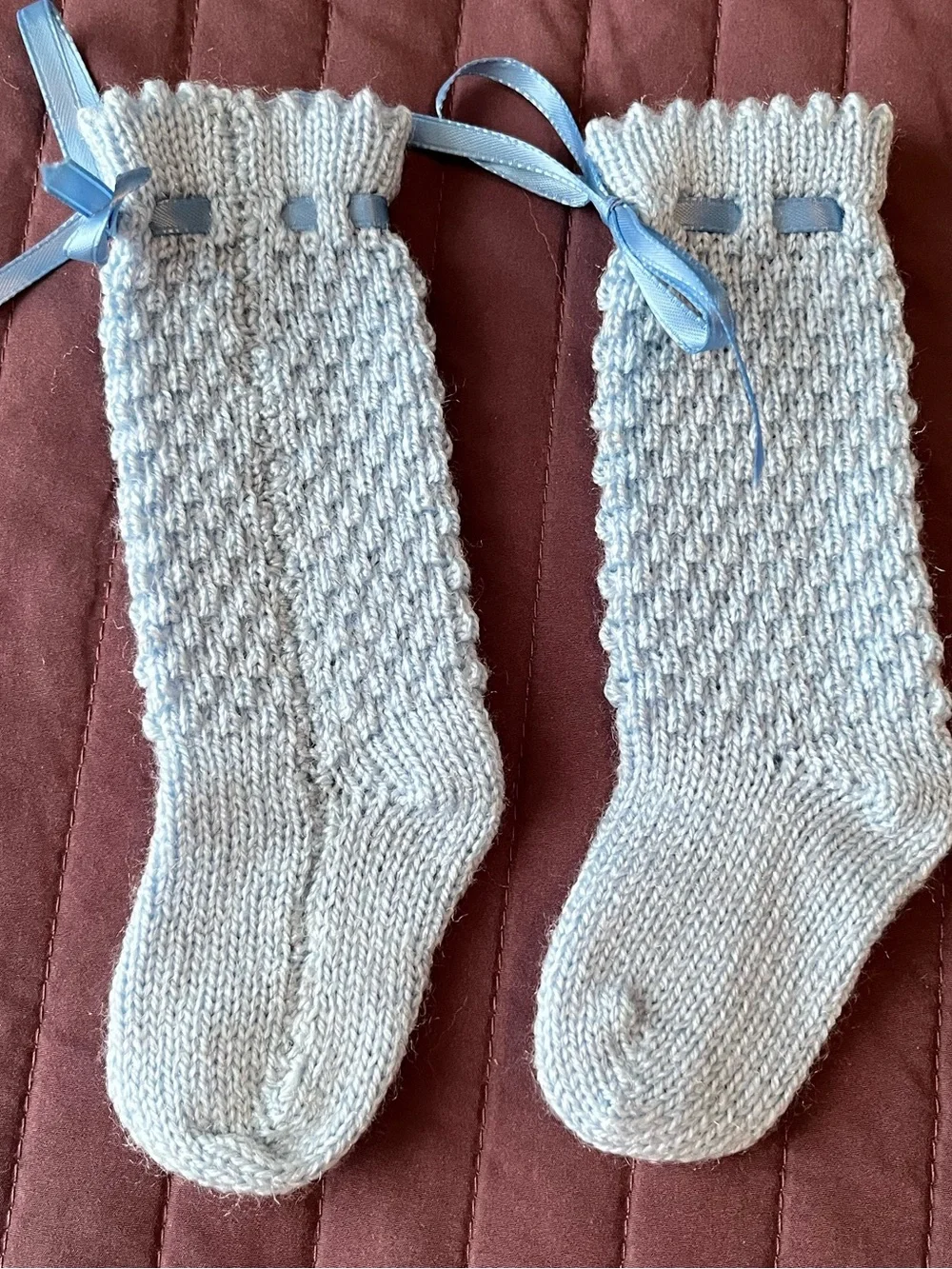Handmade Knit & Crochet Baby Booties Socks Gift Set 4 Pairs